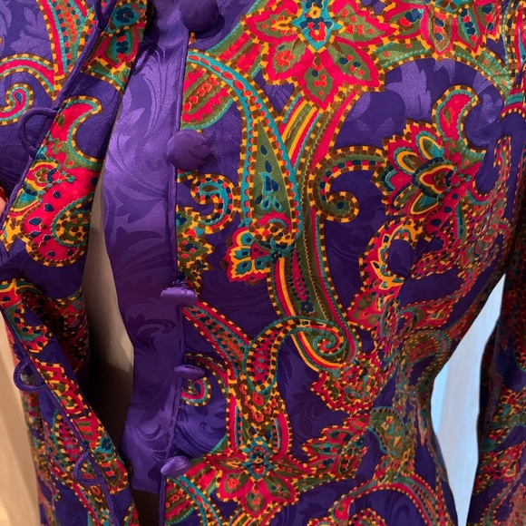 ⬇️Adrianna Papèll silk sz 8 jacquard jacket - Picture 2 of 4